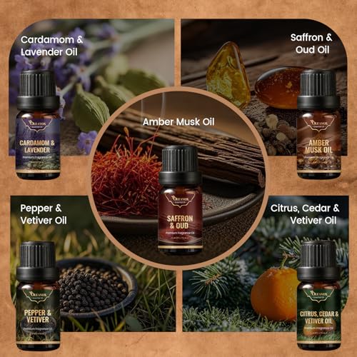Men Essential Oils Set, Gift for Men, Masculine Diffuser Oil - Product Imagery