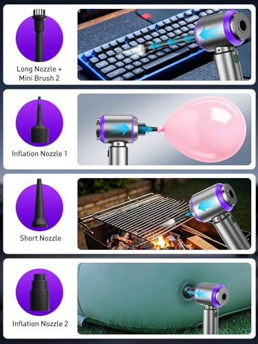Vacuum/Air Duster Super Power Mini Car Vacuum Cleaner 4-in-1 air - Product Imagery