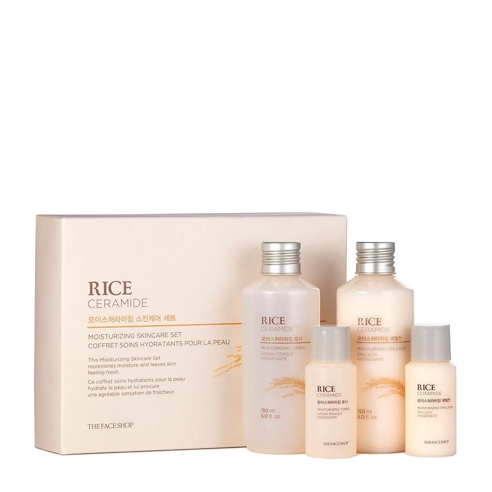 The Face Shop Rice Ceramide Moisturizing Skincare Set - The Face Shop