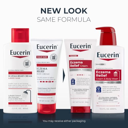 Eucerin Eczema Relief Body Skin Care Set, Variety Pack, 2 Items - Product Imagery
