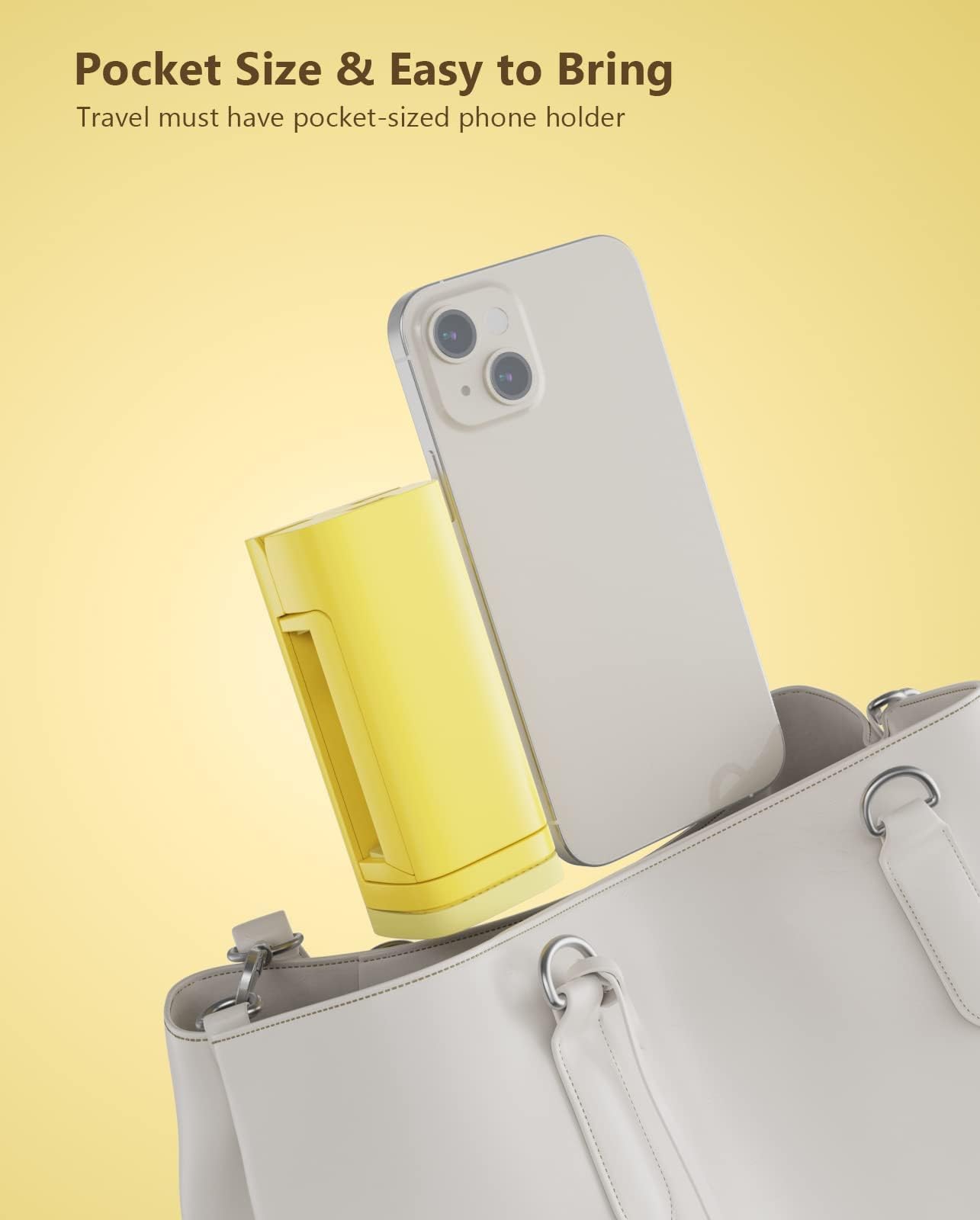 MiiKARE Airplane Phone Holder Mount, Plane Travel Essentials, Yel - MiiKARE Official Product View 6