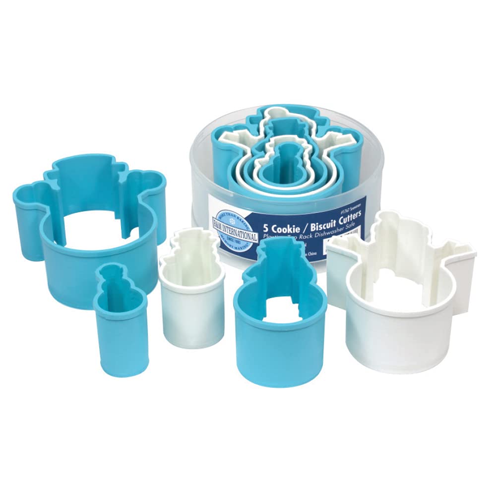 R&M International Snowman Cookie and Biscuit Cutters, Assorted Sizes, - View 1