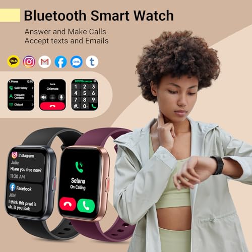 Smartwatch for Women/Men, Compatible with Android & iPhone, - Product Imagery