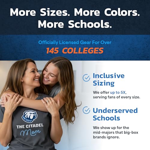 Sport Your Gear NCAA College Mom T-Shirt, Officially Licensed - Product Imagery