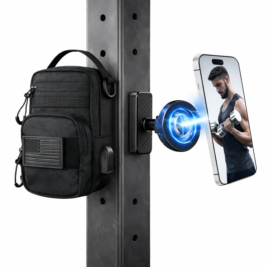 LEPHYON Magnetic Gym Bag and Magnetic Phone Holder for Gym - LEPHYON Official Imagery - 1