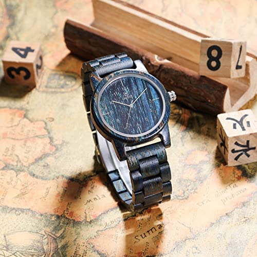 Wooden Watches Uwood Series 40 mm Unisex Natural Handmade Wood - Product Imagery