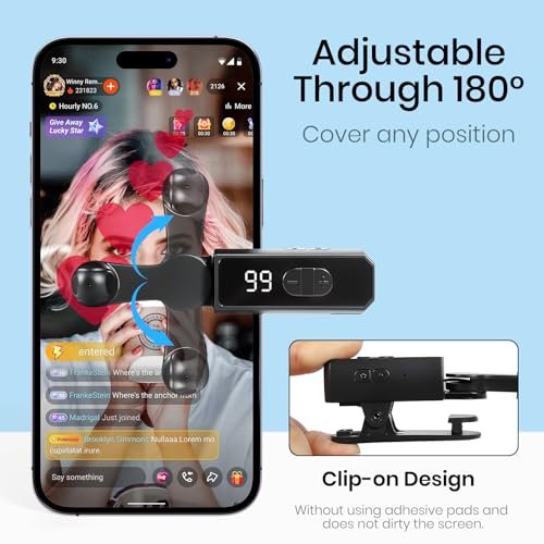 Auto Clicker Wireless Tapper for TikTok iPhone Android Smartphone - Product Imagery