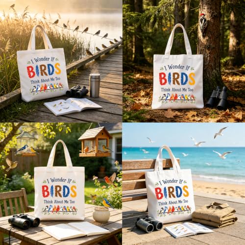 Funny Bird Lover Gifts for Women Men - Bird Watching Gifts Tote - Product Imagery