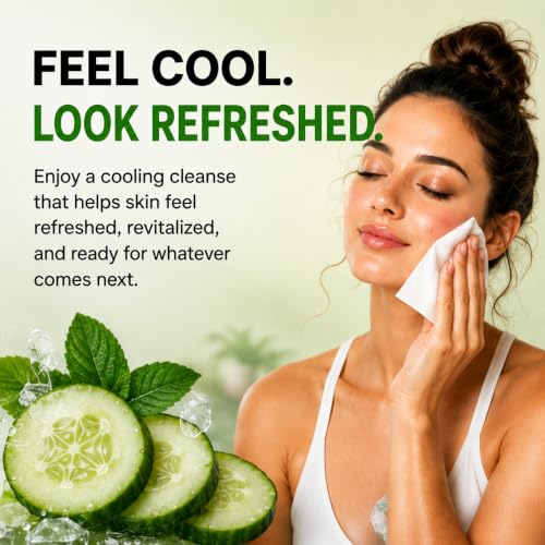 Global Beauty Care Cucumber Waterproof Makeup Remover Face - Product Imagery