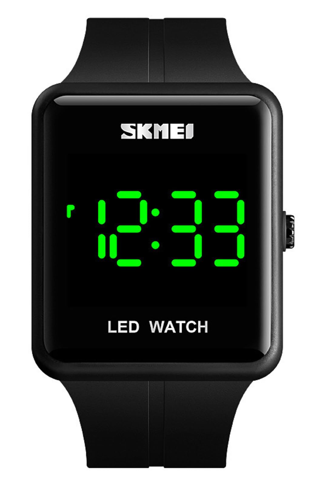 Gosasa Large Face LED Digital Watch Date Time 3Bar Waterproof - Product Imagery