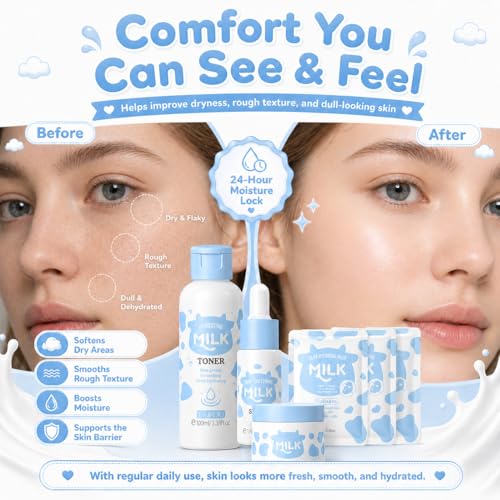 Milk Skin Care For Kids Teens Gift Set - Skin Care Set For Girls - Product Imagery