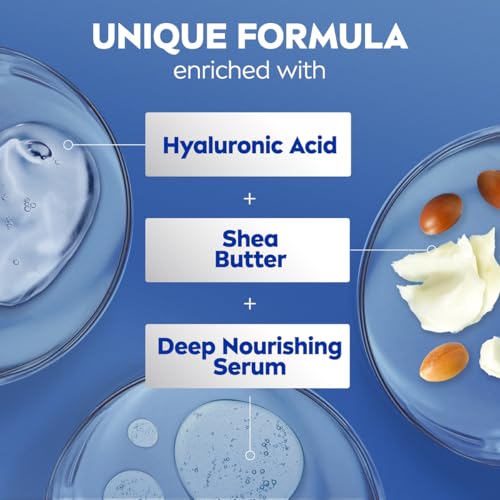 NIVEA Shea Nourish Body Lotion, Shea Butter & Hyaluronic Acid, - Product Imagery