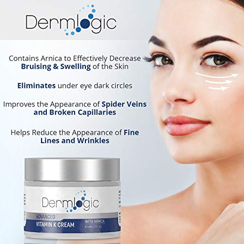 Vitamin K Cream- Moisturizing Bruise Healing Formula. Dark Spot - Product Imagery