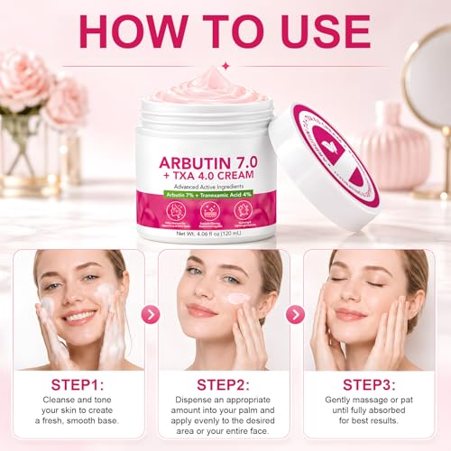 Arbutin 7% + Tranexamic Acid 4% Dark Spot Corrector Cream for - Product Imagery