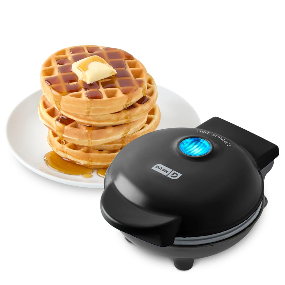 Dash Mini Waffle Maker, 4-Inch Nonstick Cooking Surface, Aqua - View 8