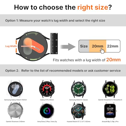 Fullmosa 20mm Magnetic Quick Release Nylon Watch Bands for - Product Imagery