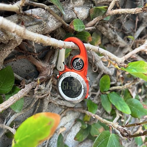 Dakota Digital Clip Watch with Compass & Dual Time - Product Imagery