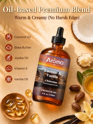 Coconut Vanilla Fragrance Oil 4 Fl Oz - Product Imagery