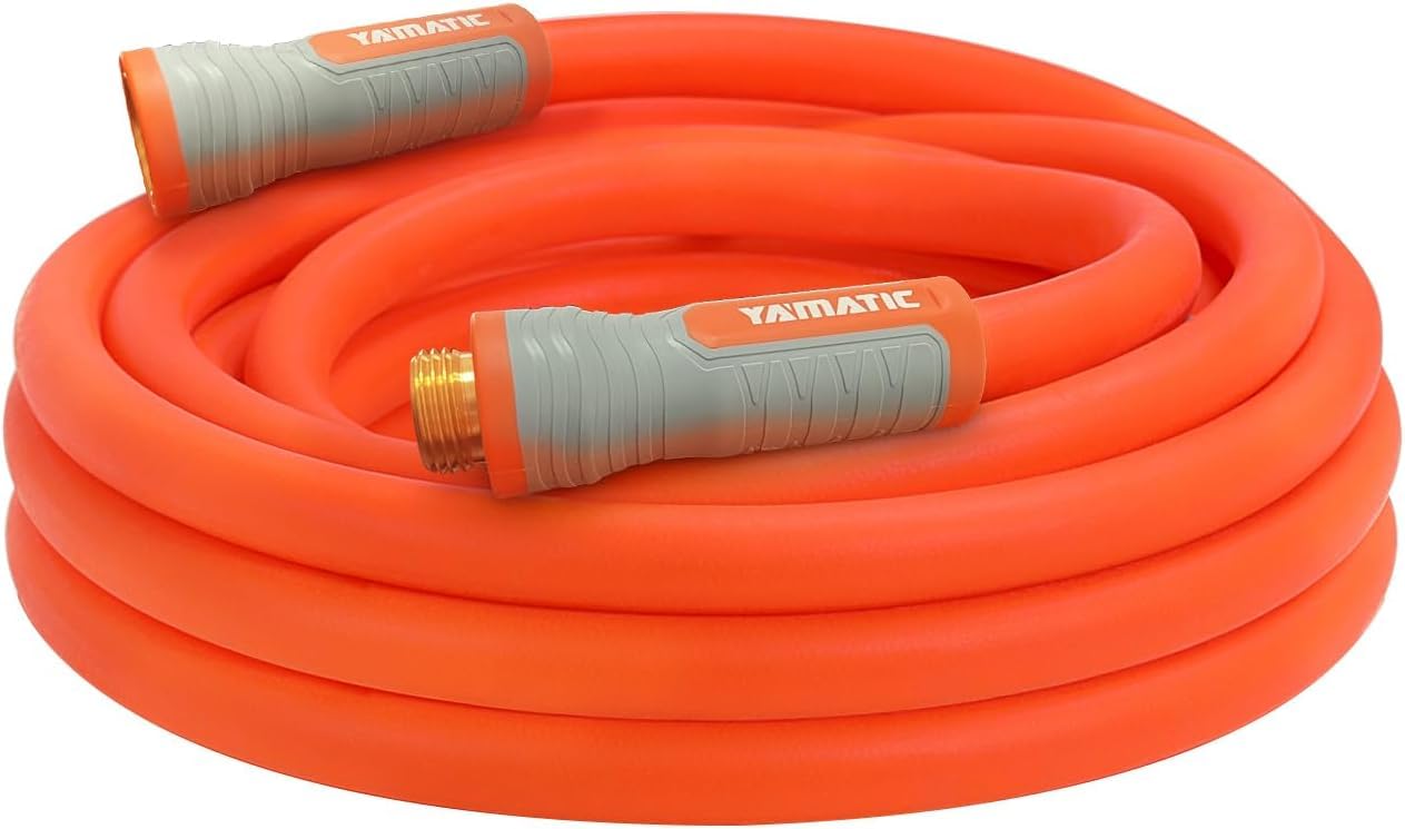 YAMATIC Flexible Garden Hose 5/8"x100ft, 360° Swivel Handle, Burs - YAMATIC Official Product View 9