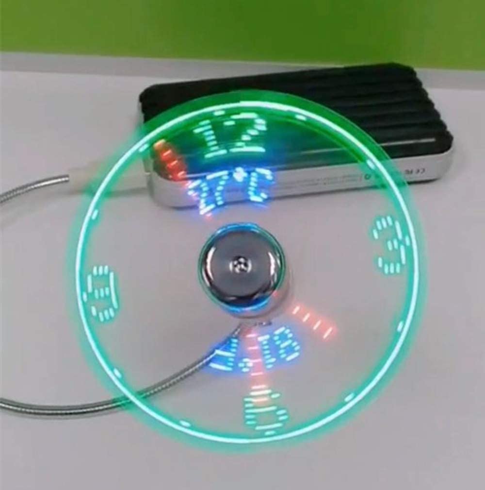 BREIS New USB Clock Fan with Real Time Clock and Temperature Display Function,Si - BREIS Official Product View 3