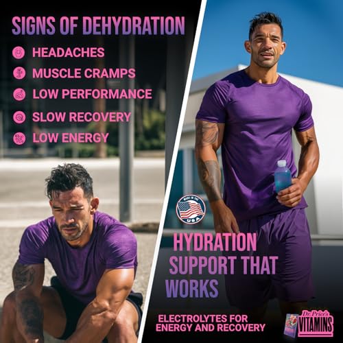 Dr. Price's Vitamins Electrolytes Powder Packets Blueberry - Product Imagery
