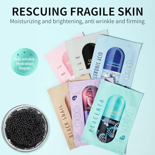 Face Masks Skincare Set for Women,Moisturizing Collagen Facial - Product Imagery