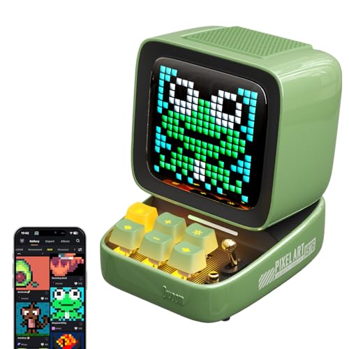 Divoom Ditoo Retro Pixel Art 15W Bluetooth Speaker,Cute Speaker - Product Imagery