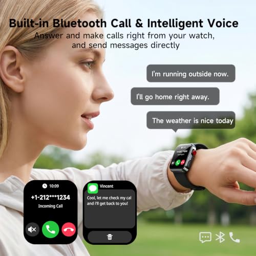 Smart Watch for Men Women, Fitness Tracker Smartwatch 1.83" HD - Product Imagery