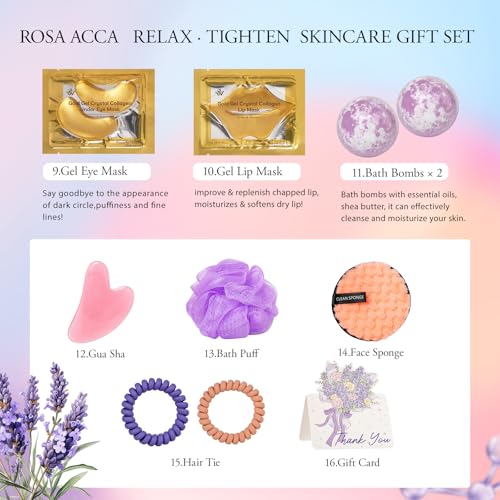 Gifts for Women, 23 Pcs Hydrating Face Skin Care Set, Spa Gifts - Product Imagery