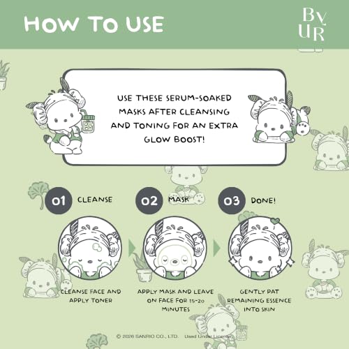 ByUR Green Wonder Sanrio Character Daily Aqua Serum Mask (30 - Product Imagery