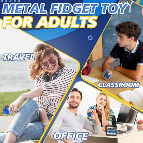 Liquid Fidget Slider Toy for Adults, Metal Magnetic Fidgets Cool - Product Imagery