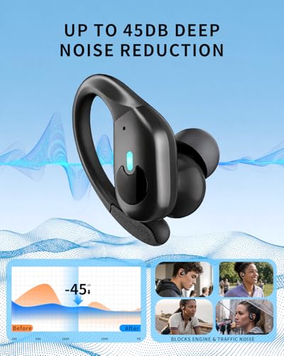 Active Noise Cancelling Ear Buds Wireless Earbuds 90H Playtime - Product Imagery