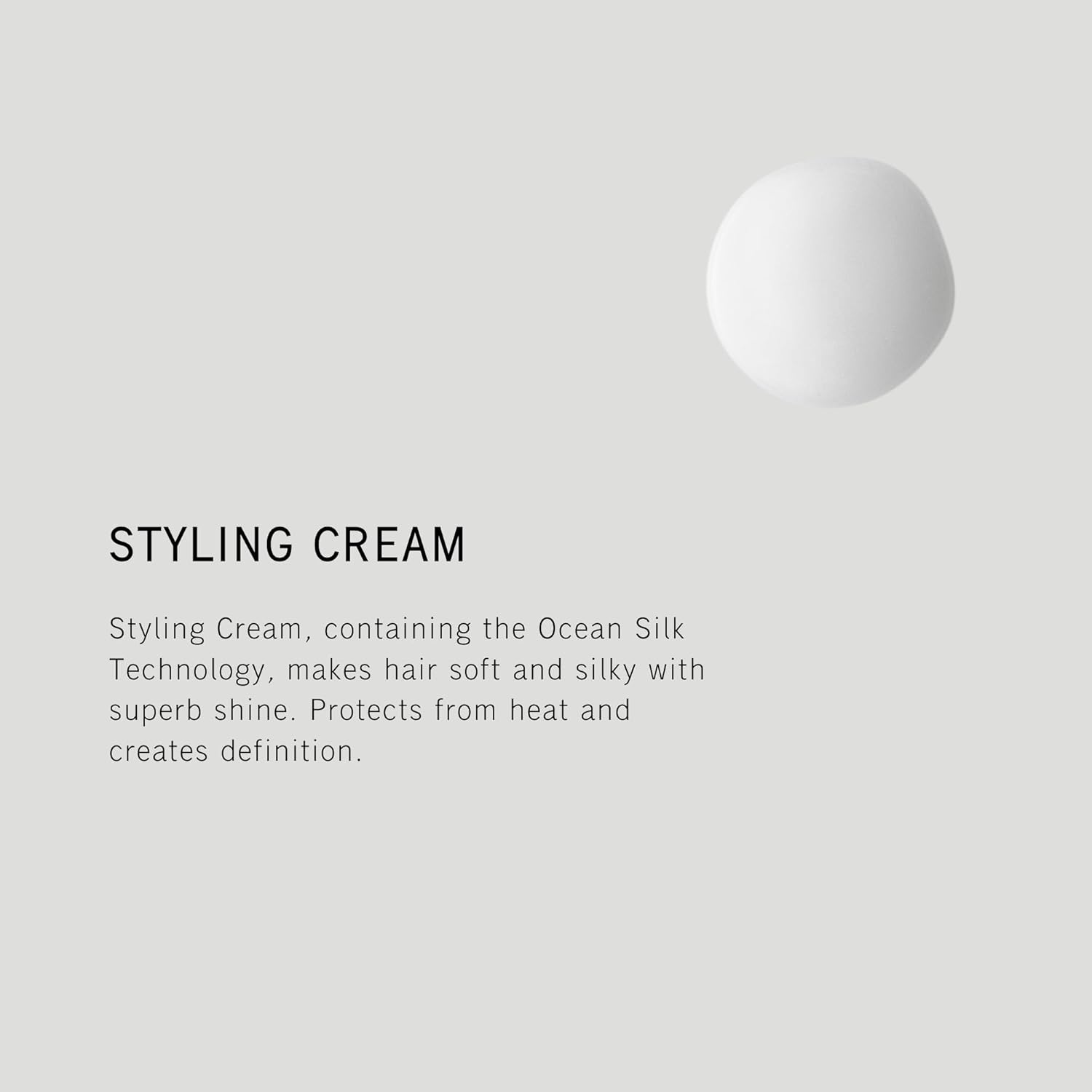 SachaJuan Styling Cream in 125ml jar, showing the creamy texture and packaging for straight or curly hair styling.