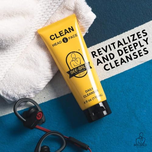 Bee Bald CLEAN Daily Head Care & Scalp Cleanser, Face Wash For - Product Imagery