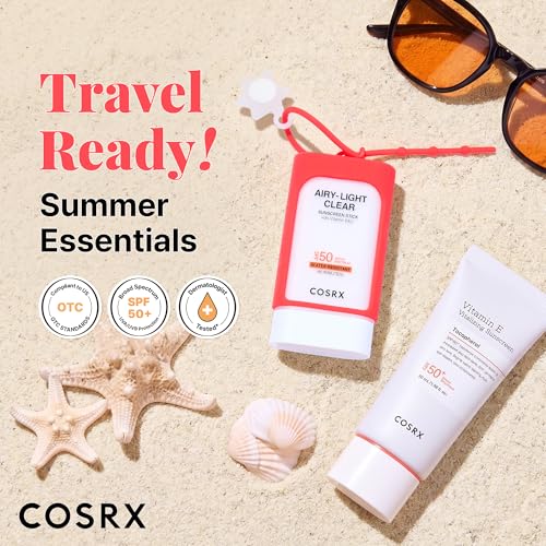 COSRX Vitamin E Sunscreen & Airy Light Sunscreen Stick with - Product Imagery