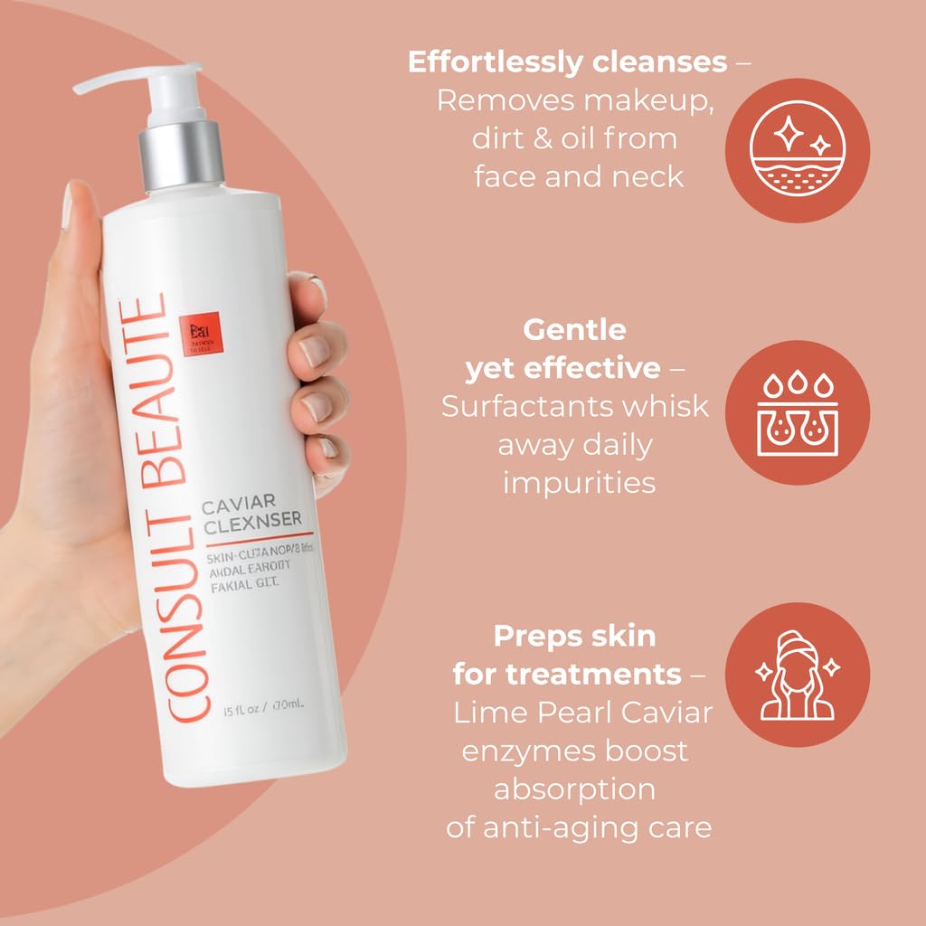 Consult Beaute Caviar Facial Cleanser Hydrating Gentle Face - Consult Beaute Official Imagery - 3