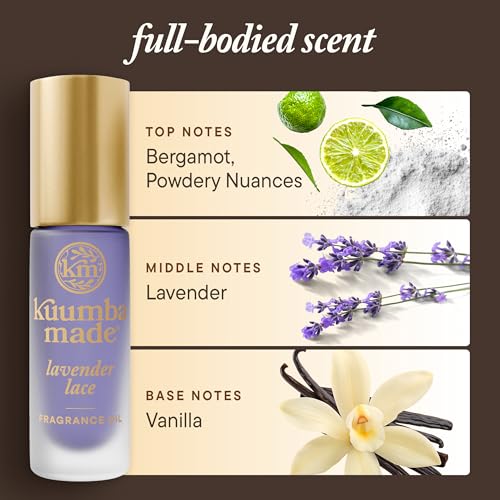 Kuumba Made Lavender Lace Fragrance Oil Roll-On, Alcohol-Free, - Product Imagery