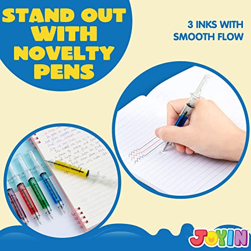 JOYIN 36pk Retractable- Syringe Pens Bulk Party Favors Fun Nurse - Product Imagery