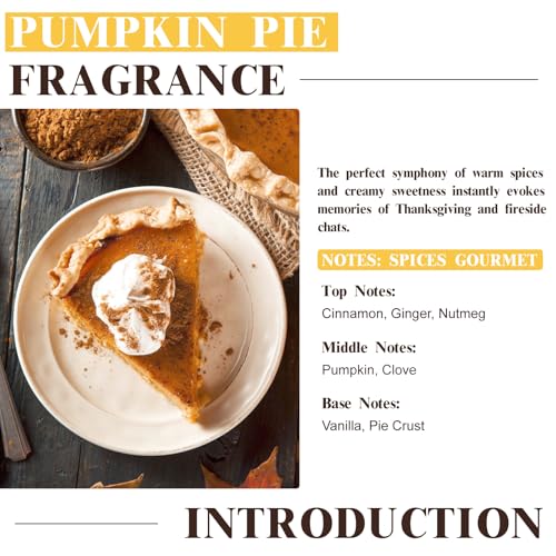 EUQEE Pumpkin Pie Fragrance Oil for Diffuser(2.02 Fl oz/60 ml) - Product Imagery