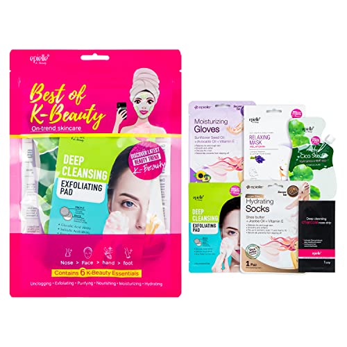 Epielle Best of K-Beauty Kit, 6 Home Spa Essentials, At-Home Spa - Product Imagery