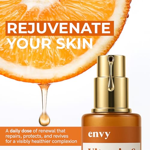 Vitamin C Radiant Face Serum - Dermatologist Tested for Dull & - Product Imagery