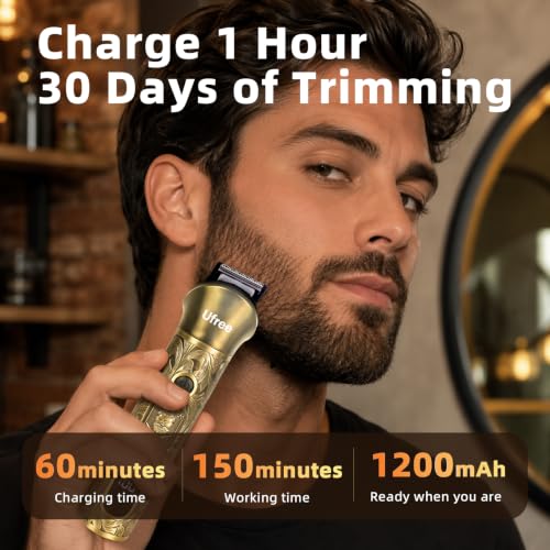 Ufree Professional Beard Trimmer for Men, Electric Shaver Razor, - Product Imagery