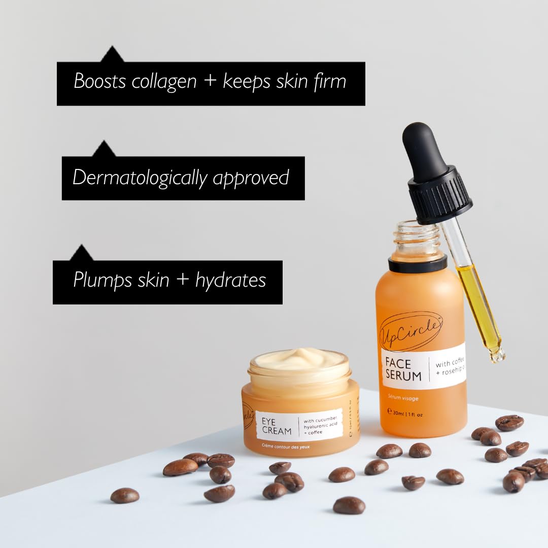 UpCircle Caffeinated Duo – Our Face Oil and Eye Cream Duo – Vitamin C, - UPCIRCLE Official Product View 4