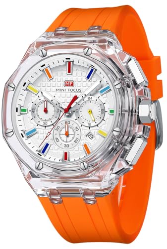 MASTOP Men Watches Multifunction Transparent Analog Display - Product Imagery
