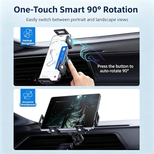 High Intelligent Mobile Phone/Pad Holder, Wireless Rotating Car - Product Imagery