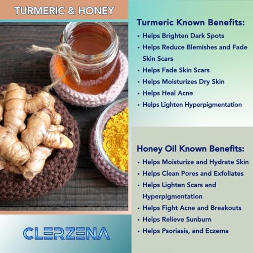 Honey Kojic Acid and Turmeric Soap for Dark Spots | Vitamin C & - Product Imagery