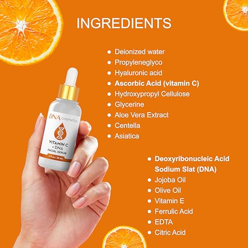 Vitamin C Face Serum with PDRN DNA Repair Technology – Vitamin - Product Imagery