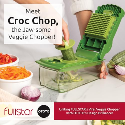 Fullstar X OTOTO Croc Chop - Vegetable Chopper & Spiralizer - Product Imagery
