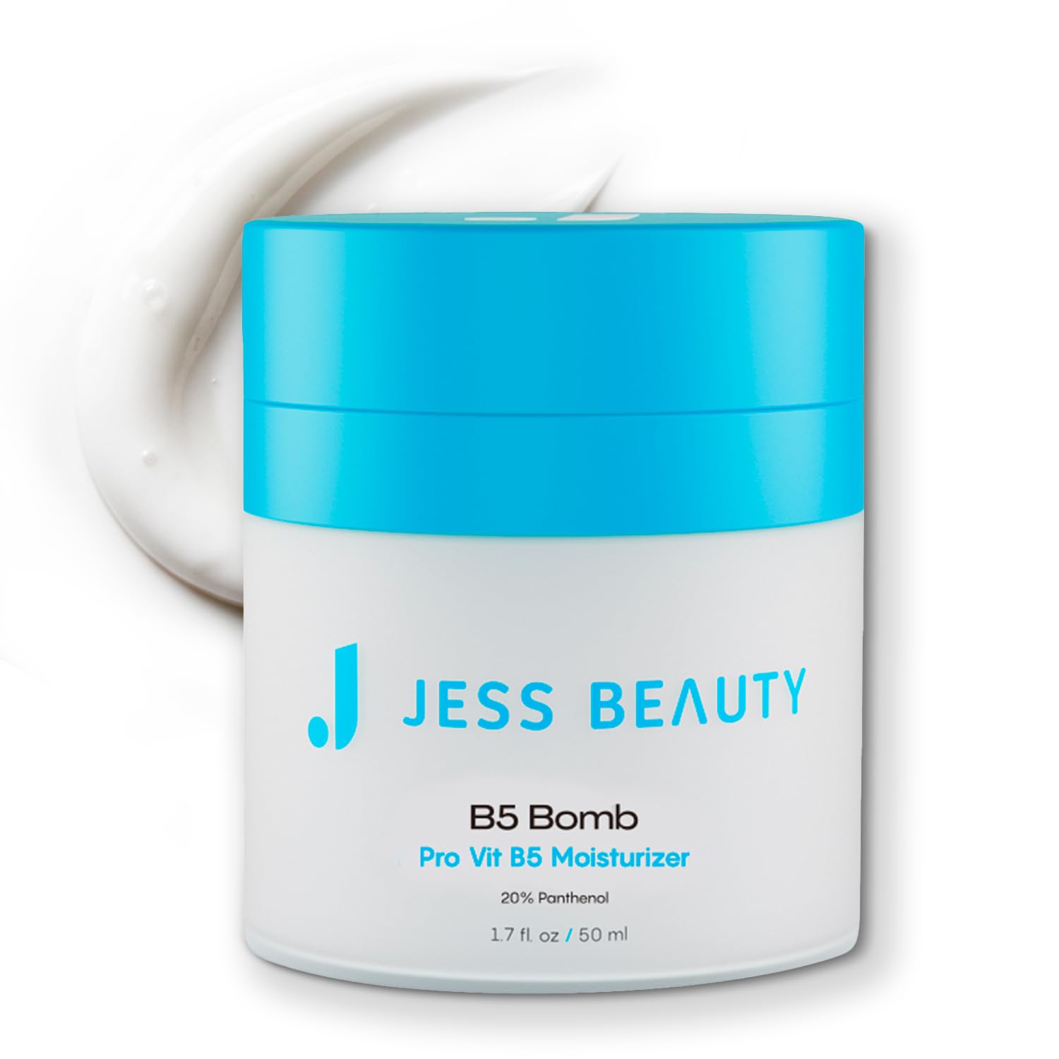 JESS BEAUTY | B5 Bomb Moisturizer | 20% Panthenol Face Cream for Deep Hydration, Strengthens Skin Barrier & Soothing Relief | Lightweight, with Hyaluronic Acid & Vitamin E | Korean Skincare 1.7 fl oz - JESS BEAUTY Official Product View 2