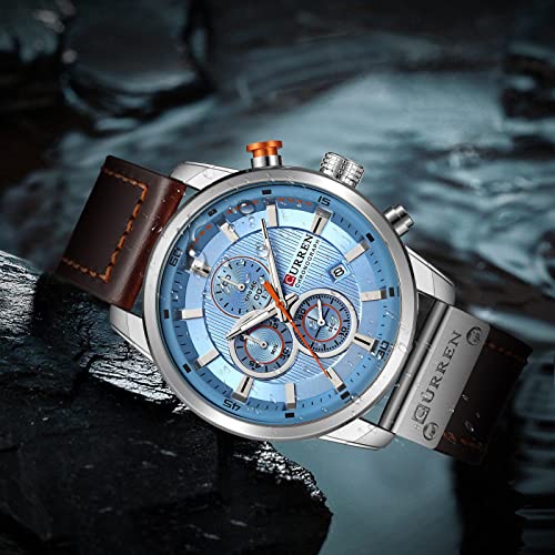 FANMIS Mens Analog Quartz Chronograph Classic Casual Business - Product Imagery